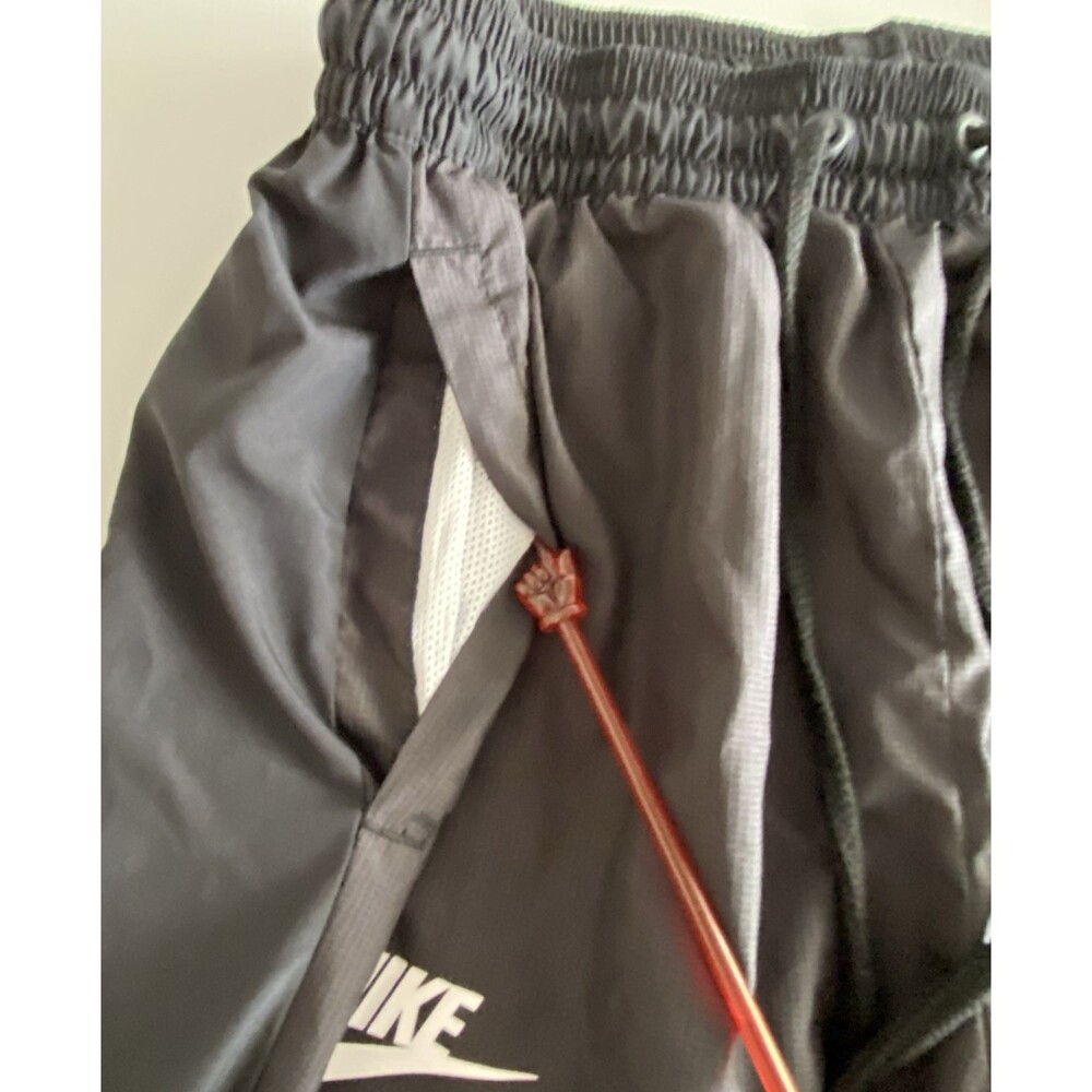 Nike Force Men's Medium Athletic Track Pants Black White Lined FB6966-010 - Picture 7 of 14
